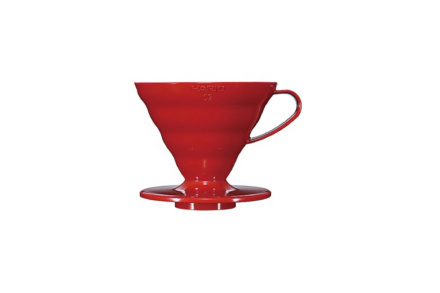 Hario Coffee Dripper V60-02 plastic roșu